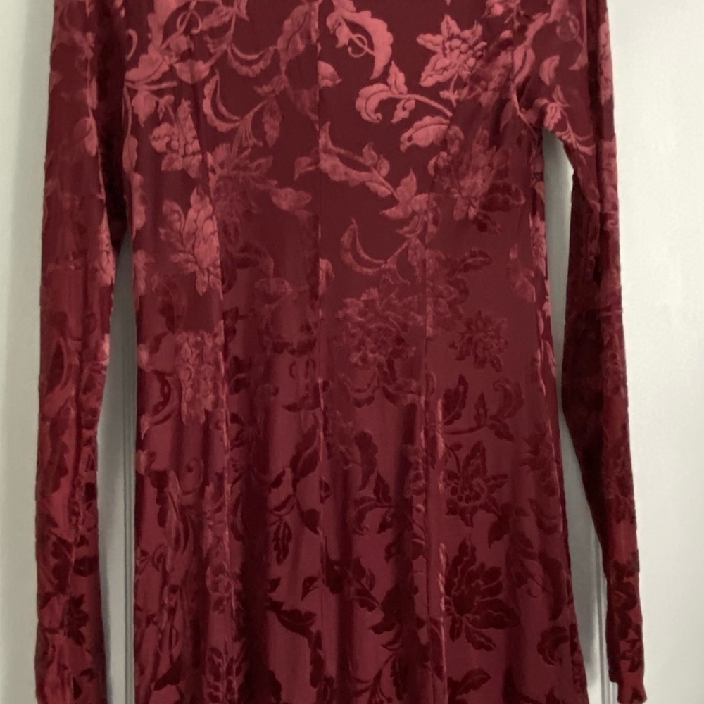 Free People Lotta Love Velvet Slip Mini Dress Lined small - Picture 3 of 12